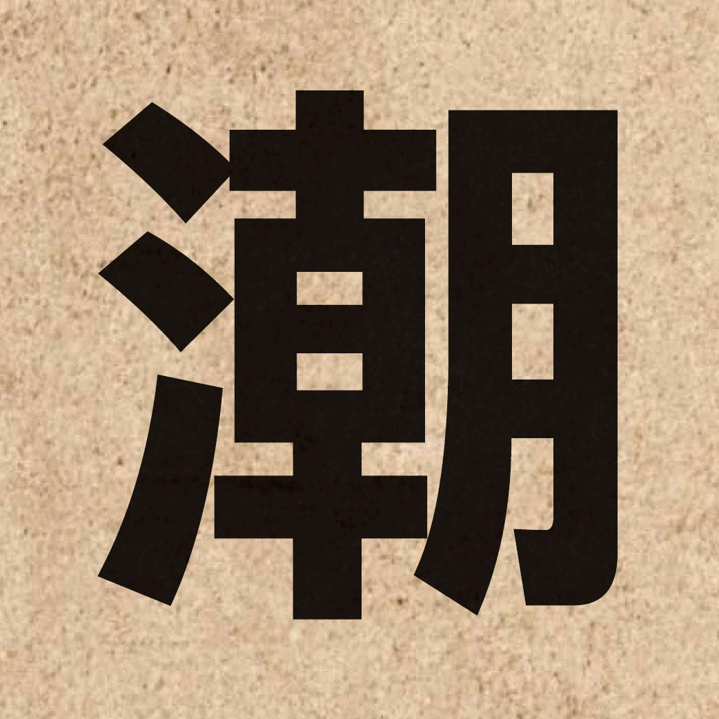 01119 Chinese character of 潮 and pronounce ciu4