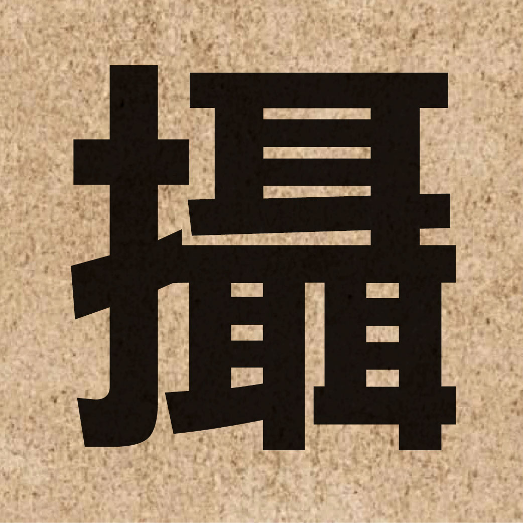 01698 Chinese character of 攝 and pronounce sip3