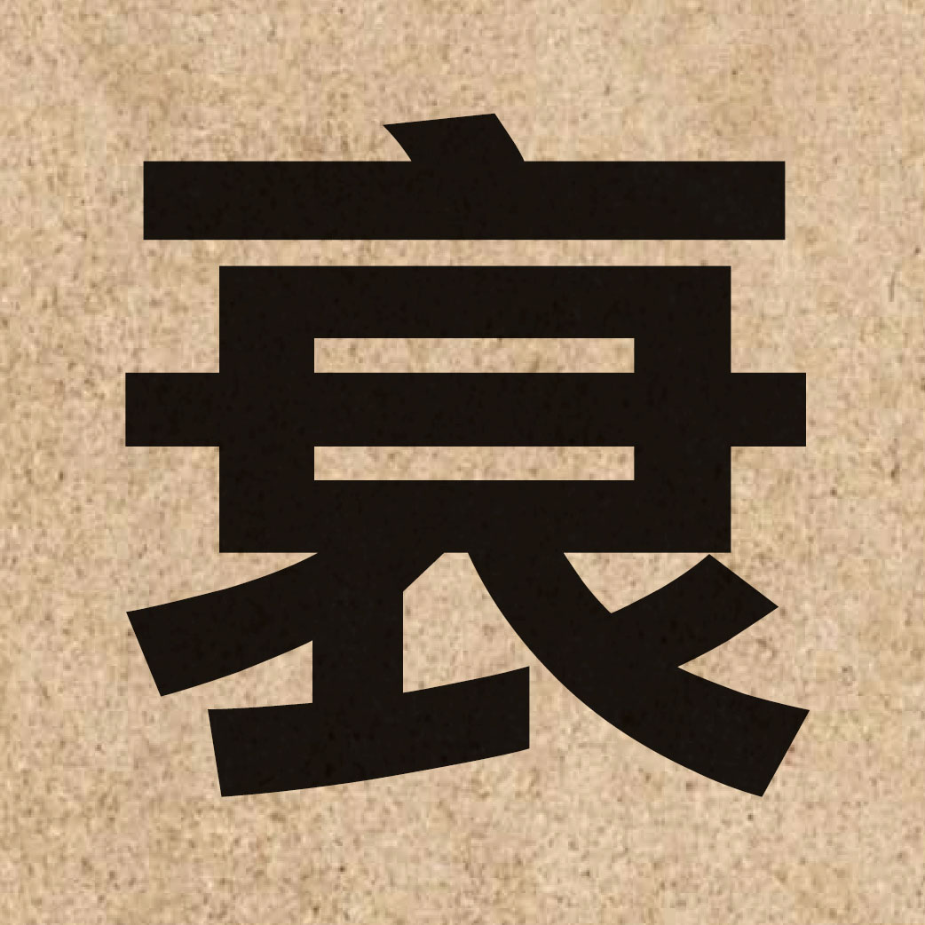 01816 Chinese character of 衰 and pronounce seoi1