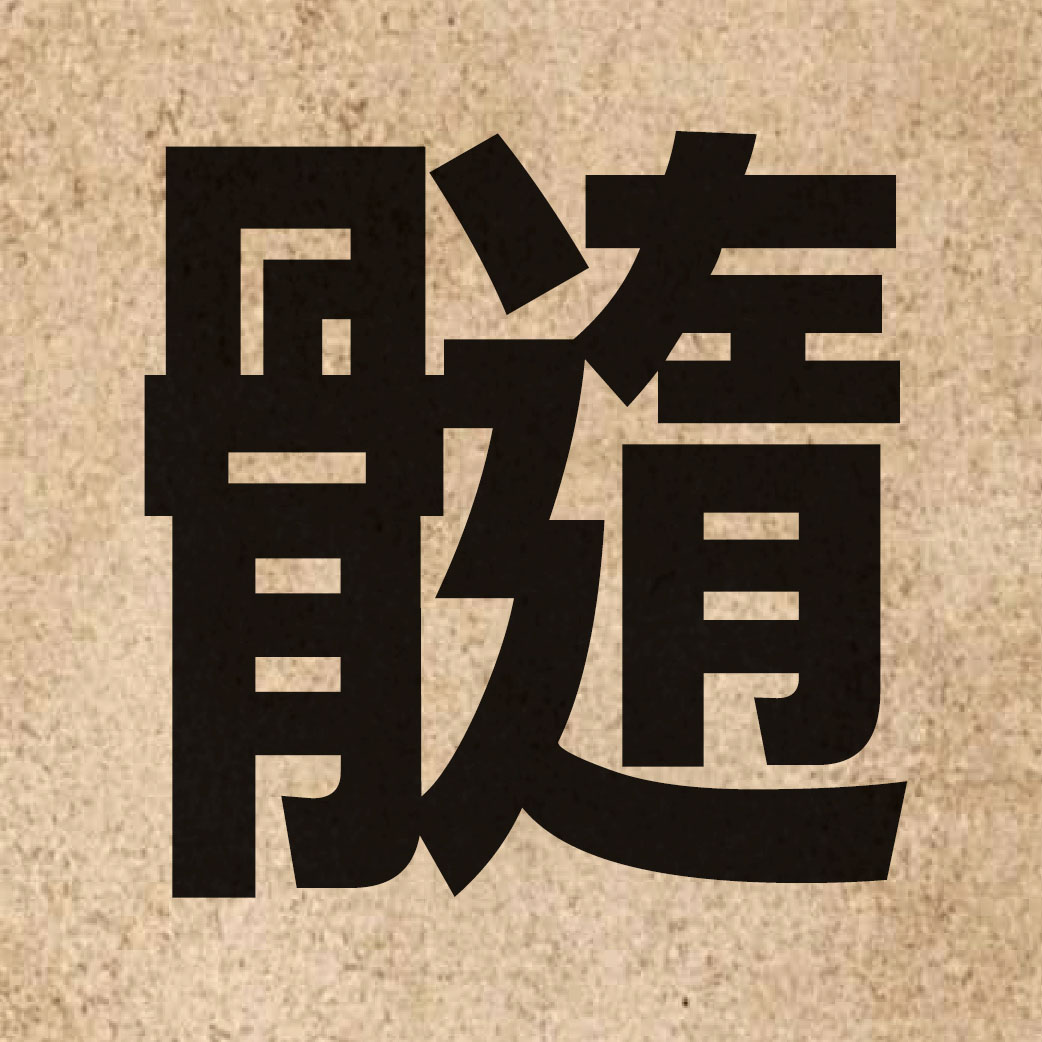 03062 Chinese character of 髓 and pronounce seoi5