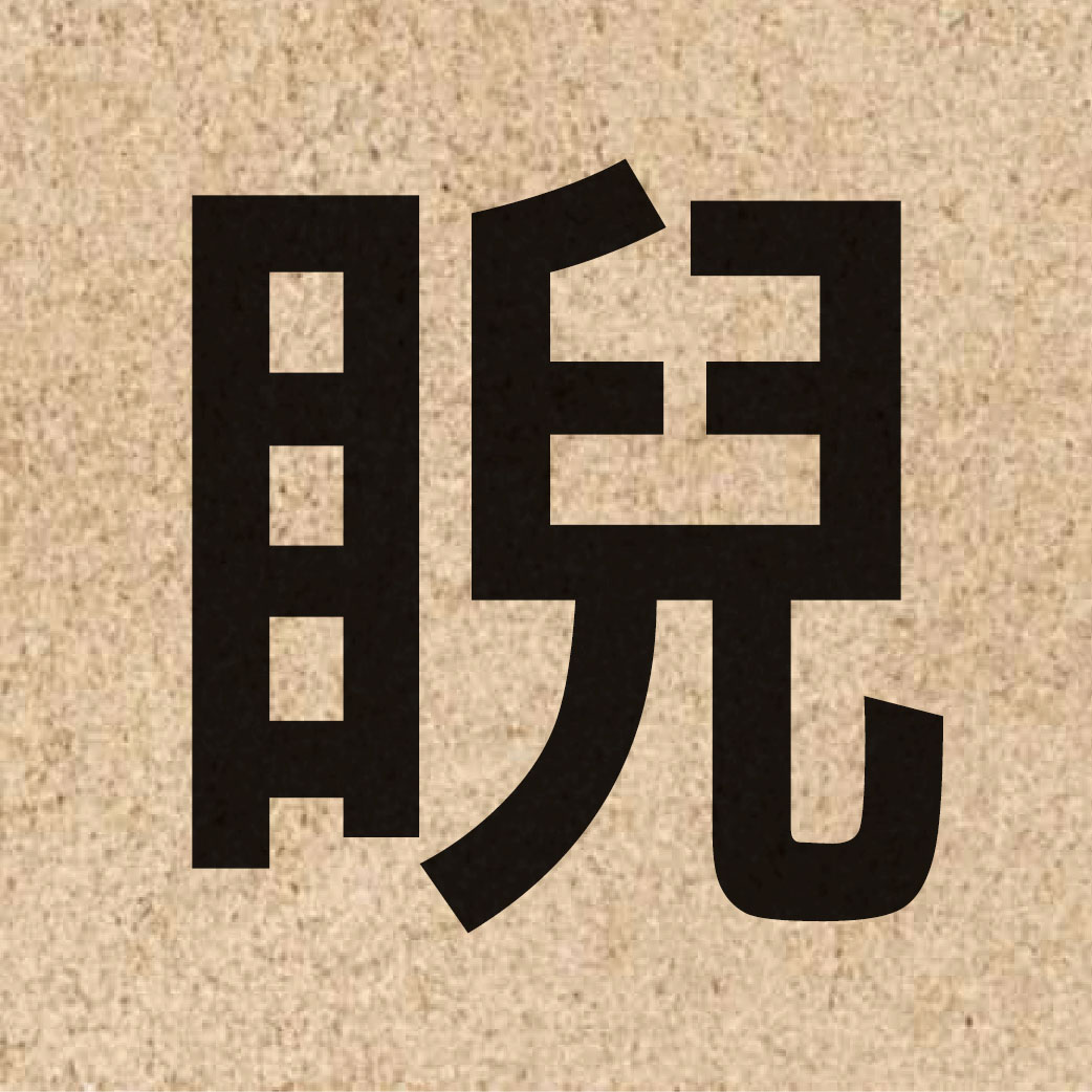 04992 Chinese character of 睨 and pronounce ngai6