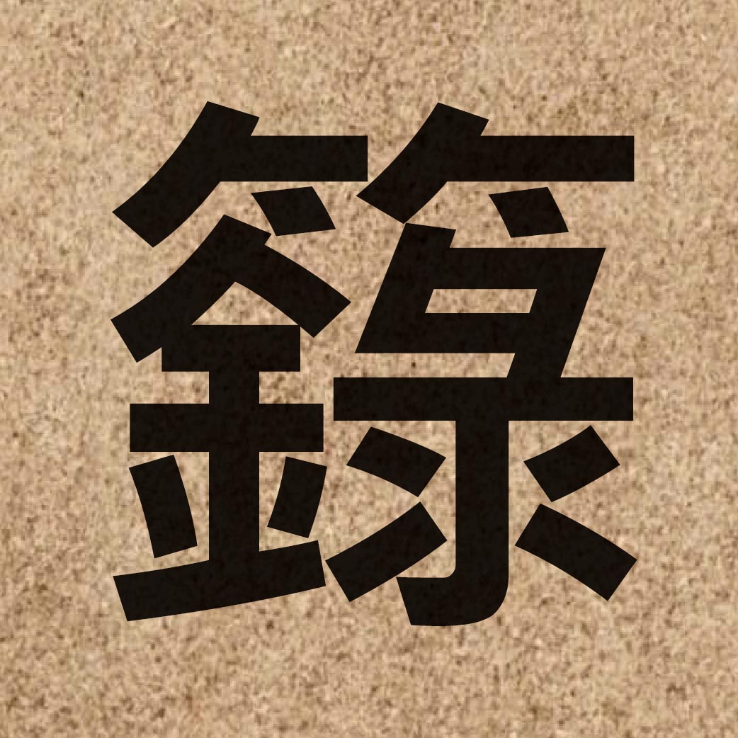 06446 Chinese character of 籙 and pronounce luk6